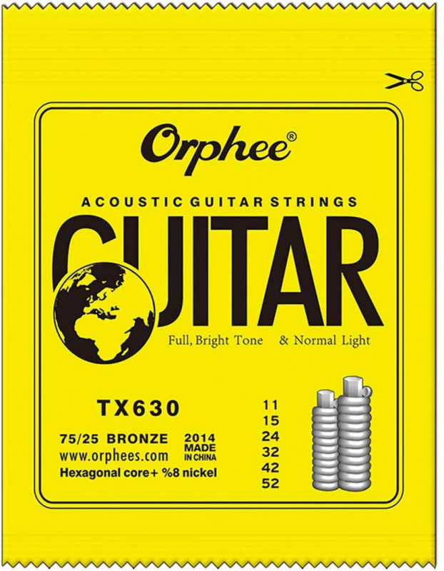 Cuerda para guitarra acústica Orphee TX630
